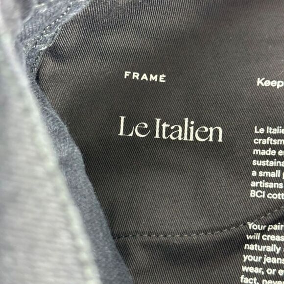 Frame Denim NWOT Le Italien High Rise Black Flare Jeans Sz 30 - Picture 8 of 11